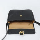 Christian Dior Trotter Canvas Shoulder Bag PVC Black Gold Auth ka1186-15