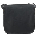 Christian Dior Trotter Canvas Shoulder Bag PVC Black Gold Auth ka1186-3