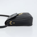 Christian Dior Trotter Canvas Shoulder Bag PVC Black Gold Auth ka1186-5
