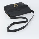 Christian Dior Trotter Canvas Shoulder Bag PVC Black Gold Auth ka1186-7