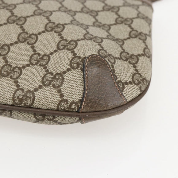 GUCCI GG Supreme Web Sherry Line Shoulder Bag PVC Beige 39 02 026 Auth ka1189