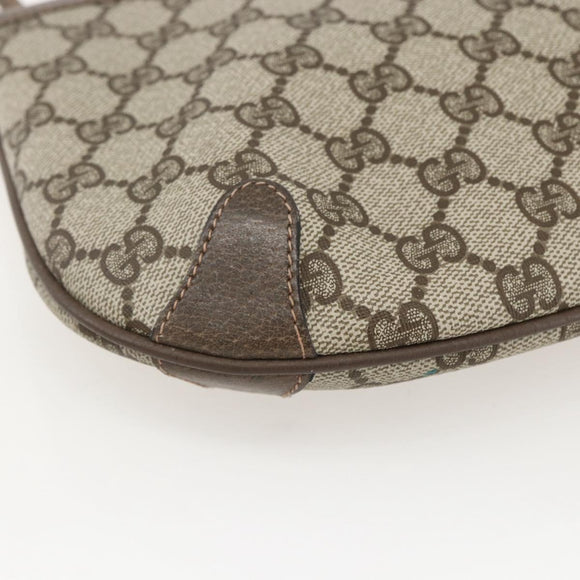 GUCCI GG Supreme Web Sherry Line Shoulder Bag PVC Beige 39 02 026 Auth ka1189