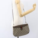 GUCCI GG Supreme Web Sherry Line Shoulder Bag PVC Beige 39 02 026 Auth ka1189-23