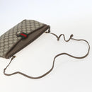 GUCCI GG Supreme Web Sherry Line Shoulder Bag PVC Beige 39 02 026 Auth ka1189-7