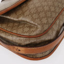 CELINE Macadam Canvas Shoulder Bag PVC Beige Gold Auth ka119-14