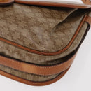 CELINE Macadam Canvas Shoulder Bag PVC Beige Gold Auth ka119-15