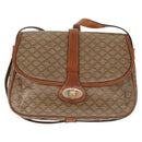 CELINE Macadam Canvas Shoulder Bag PVC Beige Gold Auth ka119-13