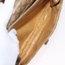 CELINE Macadam Canvas Shoulder Bag PVC Beige Gold Auth ka119-22