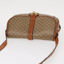 CELINE Macadam Canvas Shoulder Bag PVC Beige Gold Auth ka119-7