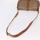 CELINE Macadam Canvas Shoulder Bag PVC Beige Gold Auth ka119-8