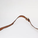 CELINE Macadam Canvas Shoulder Bag PVC Beige Gold Auth ka119-9