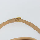 PRADA Hand Bag Leather 2way Beige Gold Auth ka1190-9