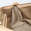 PRADA Handtas Leer 2-weg Beige Goud Auth ka1190-22