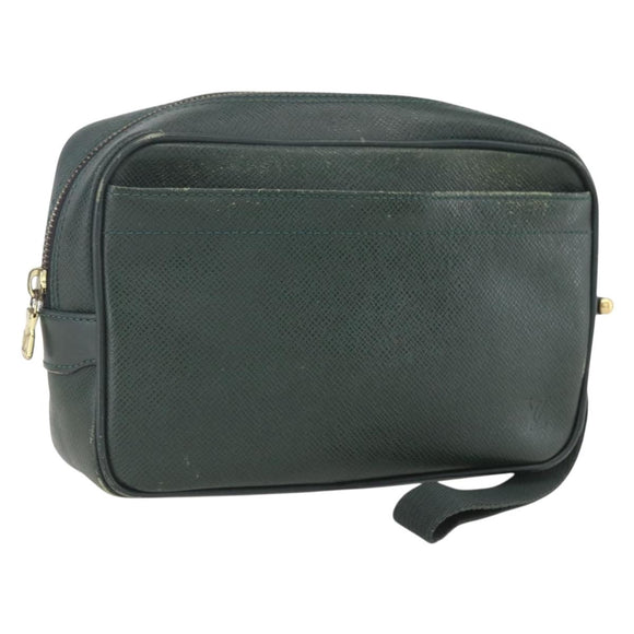 LOUIS VUITTON Taiga Karga Clutch Bag Epicea M30814 LV Auth ka1191