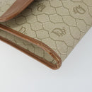 Christian Dior Honeycomb Canvas Chain Shoulder Bag PVC Beige Gold Auth ka1192-14