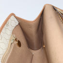Christian Dior Honeycomb Canvas Chain Shoulder Bag PVC Beige Gold Auth ka1192-20