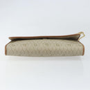 Christian Dior Honeycomb Canvas Chain Shoulder Bag PVC Beige Gold Auth ka1192-5