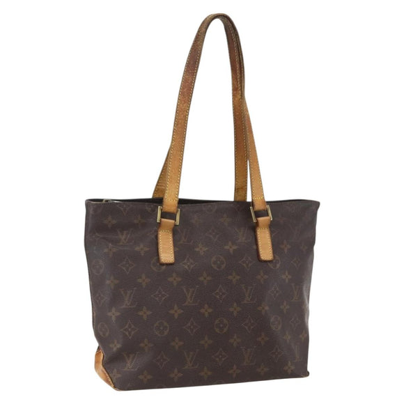 LOUIS VUITTON Monogram Cabas Piano Tote Bag M51148 LV Auth ka1194