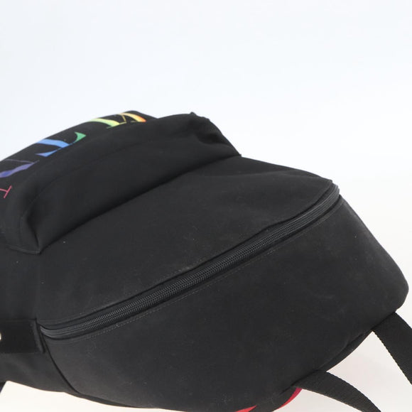 VALENTINO Backpack Nylon Black Auth ka1198