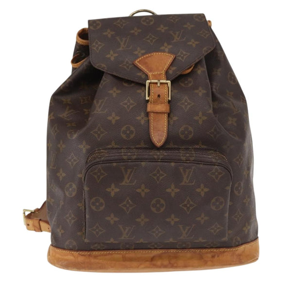 LOUIS VUITTON Monogram Montsouris GM Backpack M51135 LV Auth ka1201