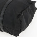 PRADA Shoulder Bag Nylon Leather Black Silver Auth ka1204-9