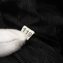 PRADA Shoulder Bag Nylon Leather Black Silver Auth ka1204-12