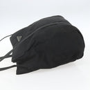 PRADA Shoulder Bag Nylon Leather Black Silver Auth ka1204-3
