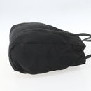 PRADA Shoulder Bag Nylon Leather Black Silver Auth ka1204-4