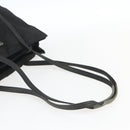 PRADA Shoulder Bag Nylon Leather Black Silver Auth ka1204-7
