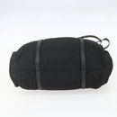 PRADA Shoulder Bag Nylon Leather Black Silver Auth ka1204-5