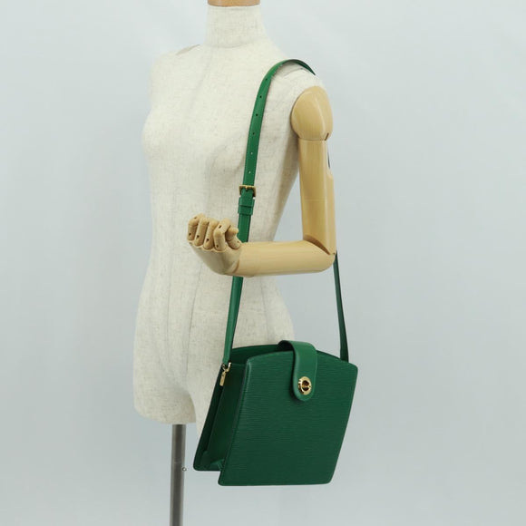 LOUIS VUITTON Epi Capuchin Shoulder Bag Green M52344 LV Auth ka1210