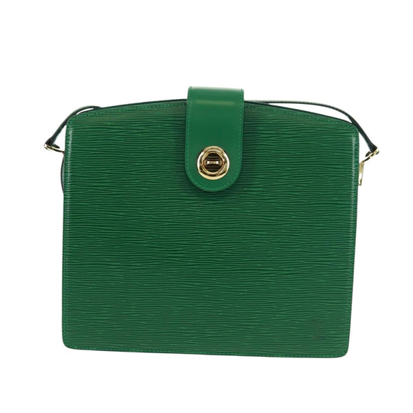 LOUIS VUITTON Epi Capuchin Shoulder Bag Green M52344 LV Auth ka1210