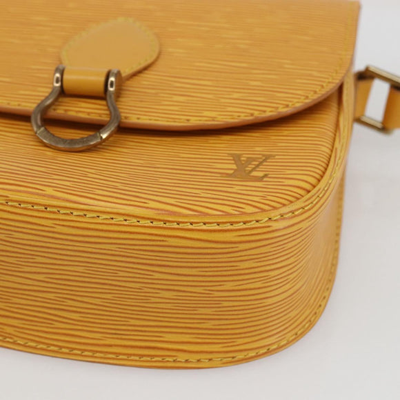 LOUIS VUITTON Epi Saint Cloud PM Shoulder Bag Yellow M52219 LV Auth ka1211