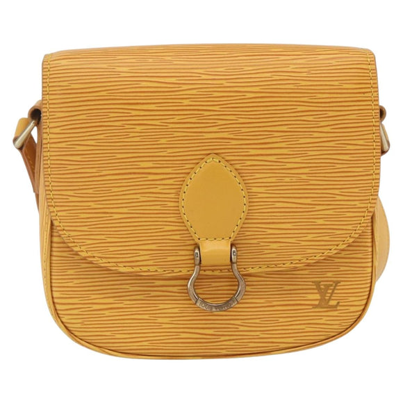 LOUIS VUITTON Epi Saint Cloud PM Shoulder Bag Yellow M52219 LV Auth ka1211