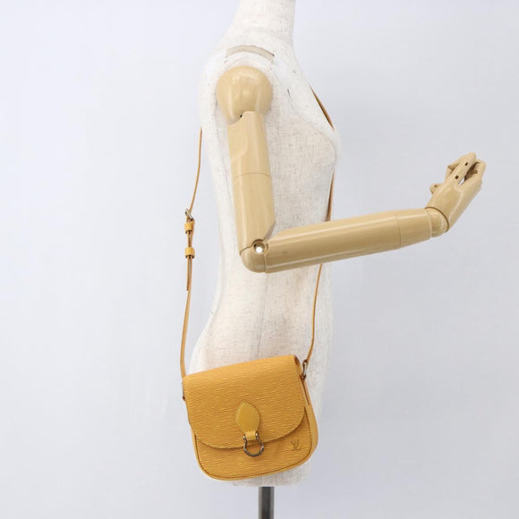 LOUIS VUITTON Epi Saint Cloud PM Shoulder Bag Yellow M52219 LV Auth ka1211