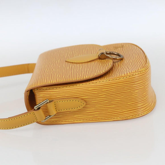 LOUIS VUITTON Epi Saint Cloud PM Shoulder Bag Yellow M52219 LV Auth ka1211