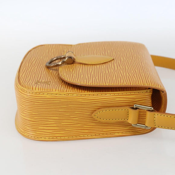 LOUIS VUITTON Epi Saint Cloud PM Shoulder Bag Yellow M52219 LV Auth ka1211