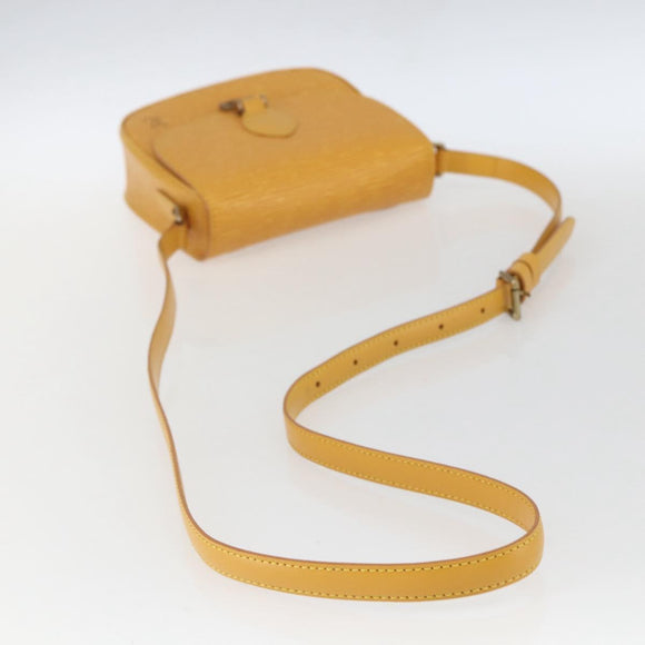 LOUIS VUITTON Epi Saint Cloud PM Shoulder Bag Yellow M52219 LV Auth ka1211