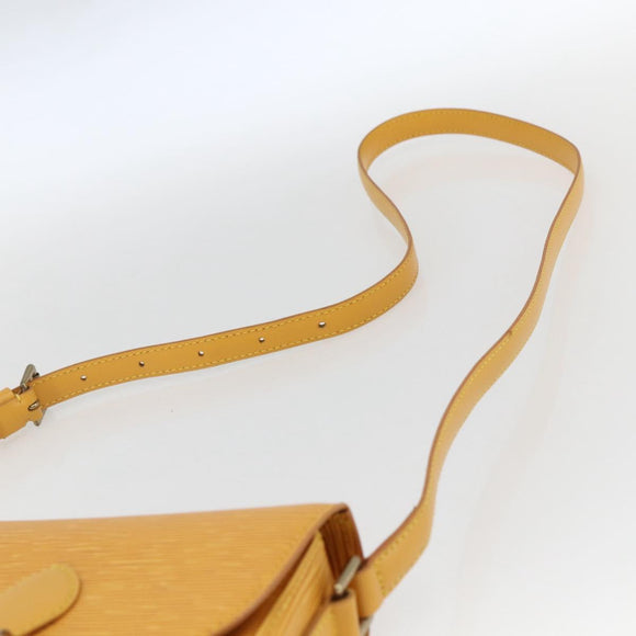LOUIS VUITTON Epi Saint Cloud PM Shoulder Bag Yellow M52219 LV Auth ka1211
