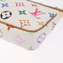 LOUIS VUITTON Multicolor Pochette Accessoires Pouch White M92649 LV Auth ka1216A-14