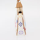 LOUIS VUITTON Multicolor Pochette Accessoires Pouch White M92649 LV Auth ka1216A-4