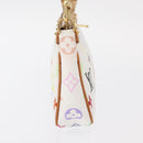 LOUIS VUITTON Multicolor Pochette Accessoires Pouch White M92649 LV Auth ka1216A-5