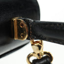 BALLY Hand Bag Leather 2way Gold Black Auth ka1217-8