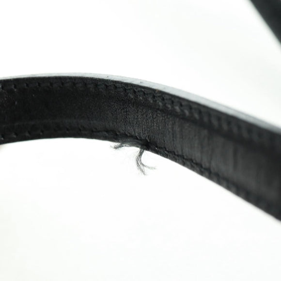 BALLY Hand Bag Leather 2way Gold Black Auth ka1217