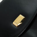 BALLY Hand Bag Leather 2way Gold Black Auth ka1217-21