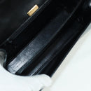 BALLY Hand Bag Leather 2way Gold Black Auth ka1217-12