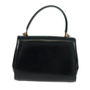 BALLY Hand Bag Leather 2way Gold Black Auth ka1217-3