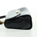 BALLY Hand Bag Leather 2way Gold Black Auth ka1217-4