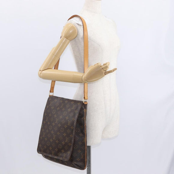 LOUIS VUITTON Monogram Musette Tango Long Strap Shoulder Bag M51388 Auth ka1220