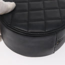 CHANEL Matelasse Shoulder Bag Lamb Skin Black Gold CC Auth ka1221SAV-14